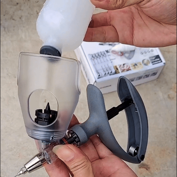Jeringa automática de 5 ml – Volumen ajustable con facilidad, aplicación precisa, ahorro de tiempo y mayor productividad en la cría de animales