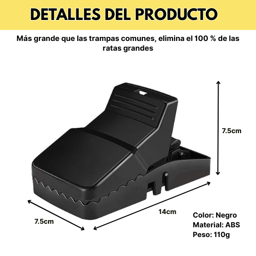 Bestseller™ – Trampa De Presión Para Ratas – Trampa Robusta Y De Alta Resistencia