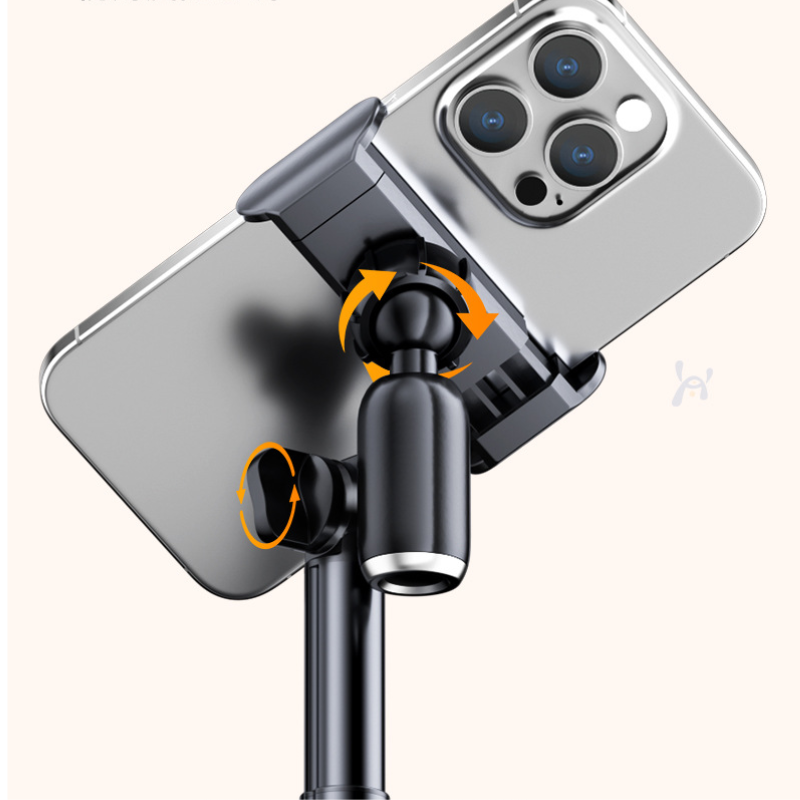 Desktop Phone Holder 2025 📷 Soporte para teléfono de escritorio multiángulo para transmisión en vivo, palo para selfies, trípode, grabación de video, clases en línea y vlogs.