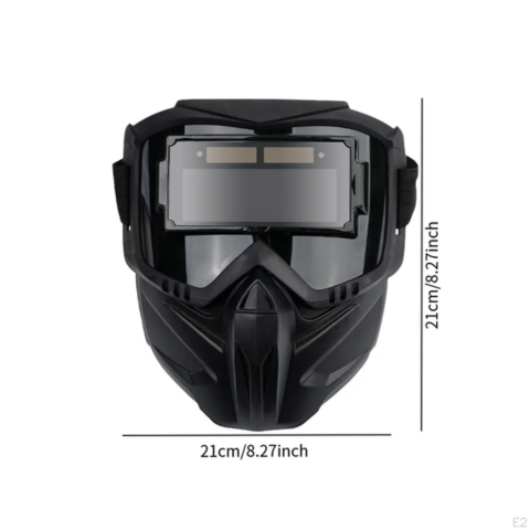Máscara de Soldar con Oscurecimiento Automático 0.1ms – Desmontable en 2 Piezas, Protección Total