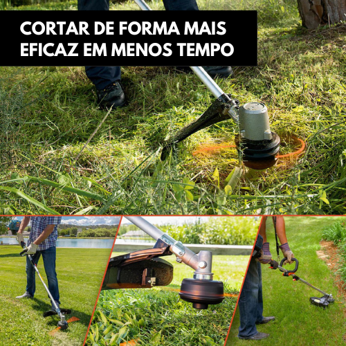 (10 Cables De Acero GRATIS 🎁) Cabezal De Desbrozadora Universal Con 4 Cables De Acero - Acople Metálico Para Desbrozadoras Y Cortacéspedes