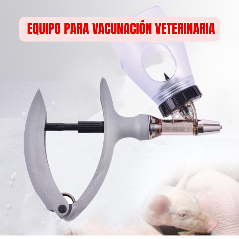 Jeringa automática de 5 ml – Volumen ajustable con facilidad, aplicación precisa, ahorro de tiempo y mayor productividad en la cría de animales