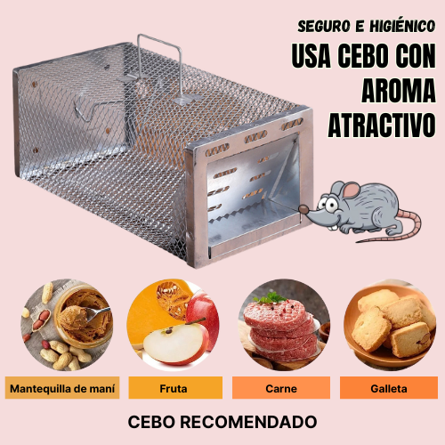 BestSeller™ - Armadilha Humana Em Gaiola Para Ratos, Camundongos E Esquilos Vivos