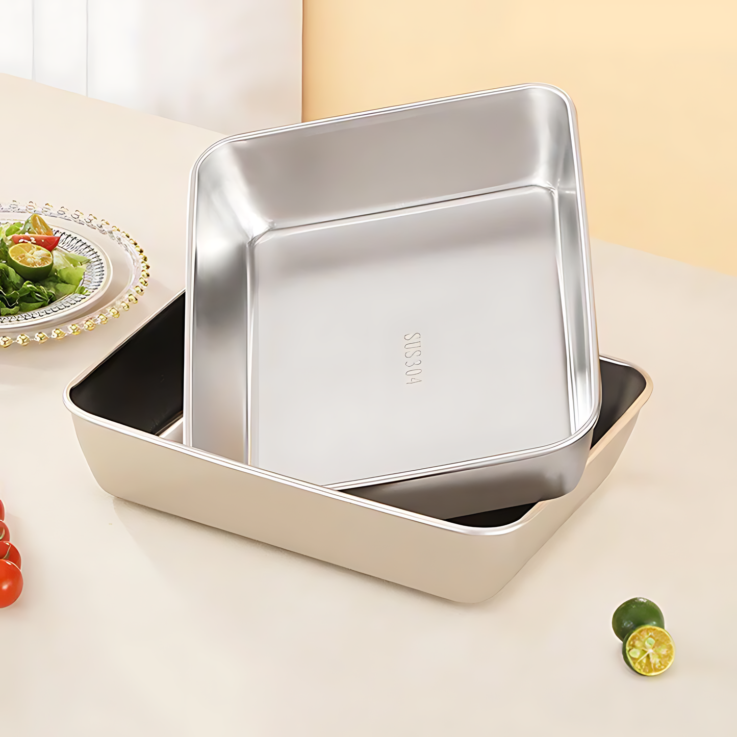 Recipiente para Alimentos de Acero Inoxidable 304 – Frescura Prolongada y Máxima Seguridad