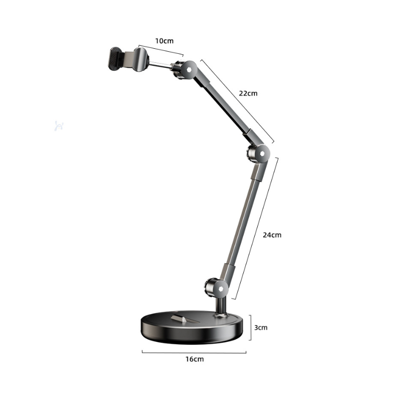 Desktop Phone Holder 2025 📷 Soporte para teléfono de escritorio multiángulo para transmisión en vivo, palo para selfies, trípode, grabación de video, clases en línea y vlogs.