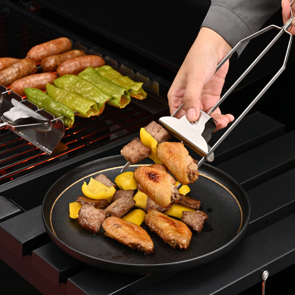 Brochetas BBQ De 3 Vías Con Deslizador