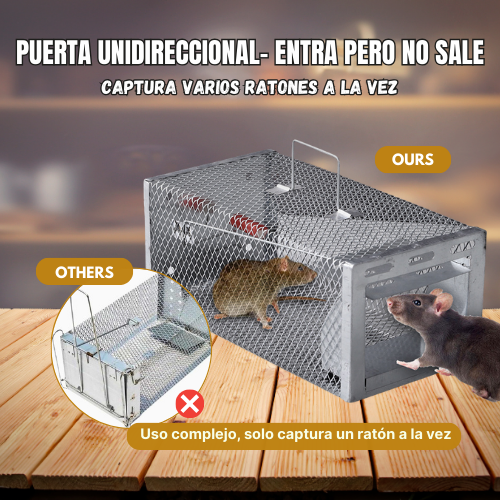 BestSeller™ - Armadilha Humana Em Gaiola Para Ratos, Camundongos E Esquilos Vivos