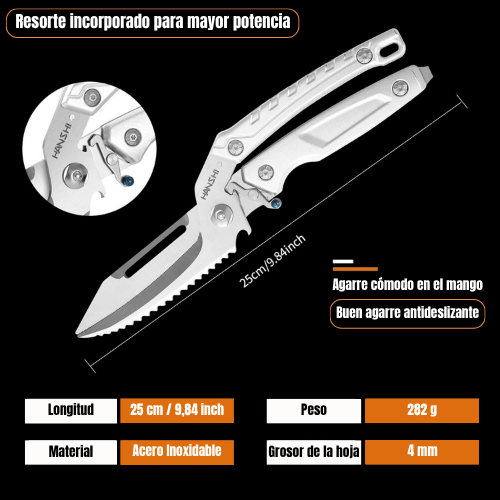 Tijeras De Aves Desmontables De Importación Alemana – Multifuncionales Para Pollo, Huesos, Carne, Pavo Y Pescado (Color Plata)