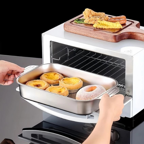 Bandeja De Cocina De Acero Inoxidable SUS304 Para Ollas Calientes, Pescado Al Vapor, Hornear Y Almacenar Alimentos