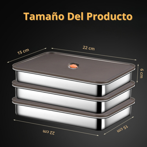 Recipiente hermético multifuncional en acero inoxidable 304✨