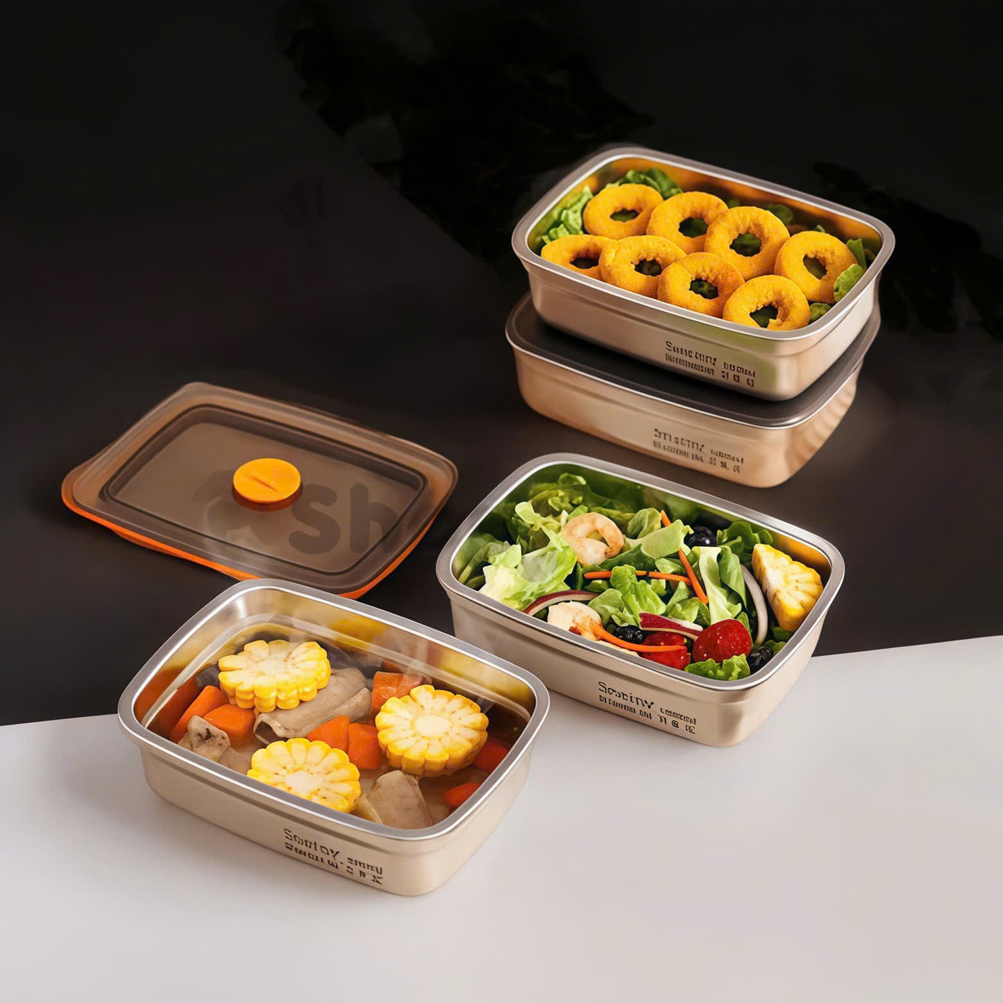 ✨ Bandeja de acero inoxidable 316 – Una solución segura y práctica para conservar los alimentos (19x14x6cm)
