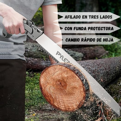 Sierra De Mano Para Jardinería Y Poda Manual Con Funda Protectora Para La Hoja