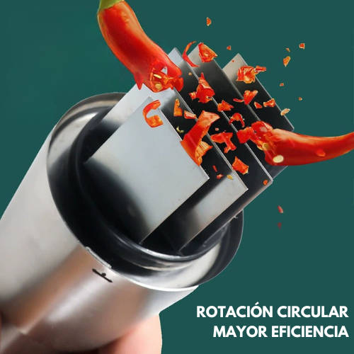 KitchenHelp™ Picadora de acero para ajo, cebolla, jengibre, guindilla y fruta