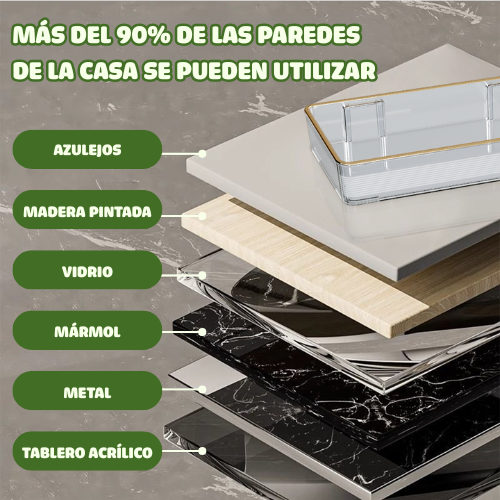Estante Esquinero Plegable 90°/180° Montado En La Pared Sin Taladro