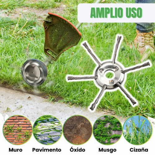 El Cabezal Del Cortacésped Tiene 6 Ramas Tejidas Con Alambre De Acero Resistente
