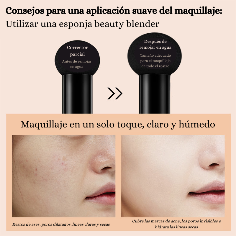 Beauty Cream® Crema iluminadora CC sin sustancias químicas con hidratante y corrector