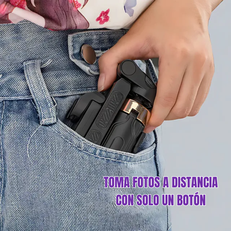 Pocketflex Mini Tripod 2025 📷 Trípode y Palo Selfie 3 en 1 con Control Remoto Bluetooth Captura Momentos Inolvidables