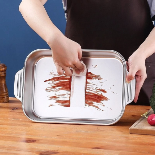 Bandeja De Cocina De Acero Inoxidable SUS304 Para Ollas Calientes, Pescado Al Vapor, Hornear Y Almacenar Alimentos