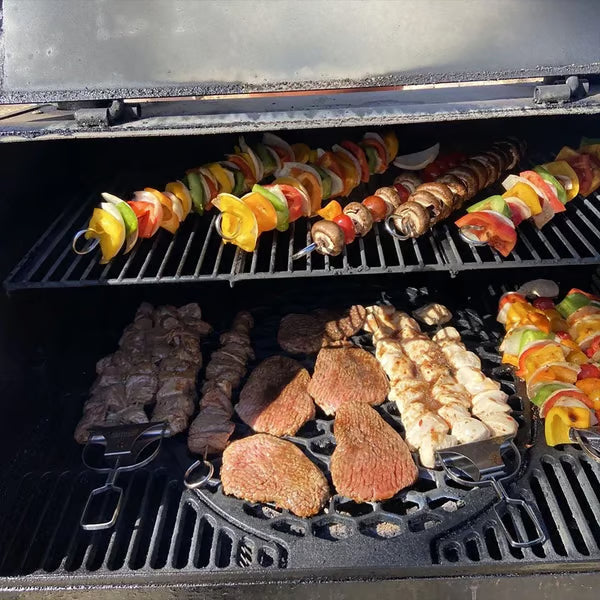 Brochetas BBQ De 3 Vías Con Deslizador