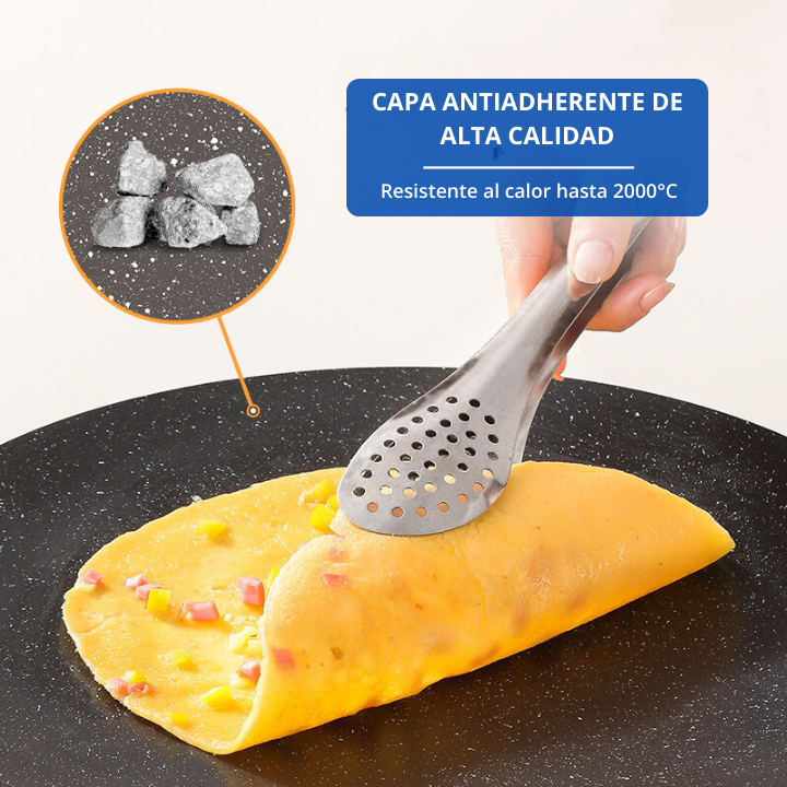 🔥Sartén antiadherente multiusos de 6 capas, se puede utilizar para placas de inducción.