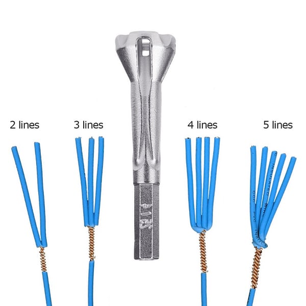 Herramienta para pelar y retorcer cables