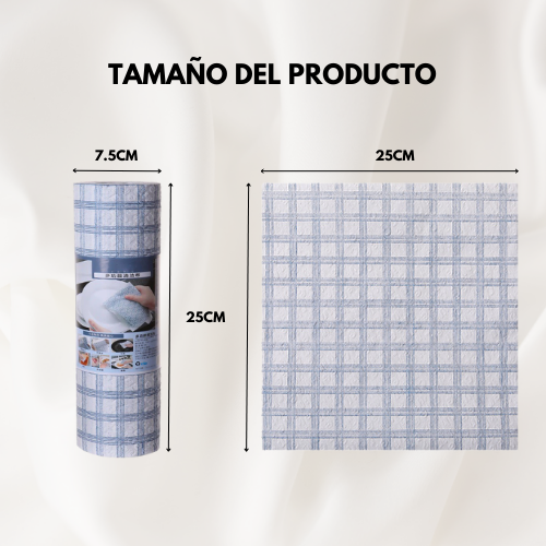 Paño De Cocina En Rollo, No Suelta Pelusa, No Absorbe Aceite, Paño Especial Para Cocina, Uso En Seco Y Húmedo, Paño Multiuso