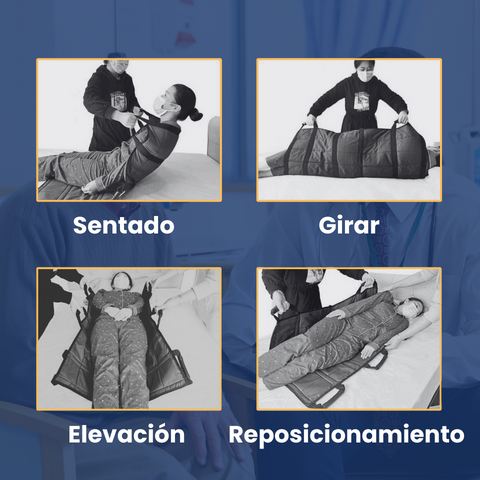 Tabla De Transferencia De Pacientes Con 6 Asas Reforzadas, Almohadilla Médica Multiusos Para Camas, Ancianos