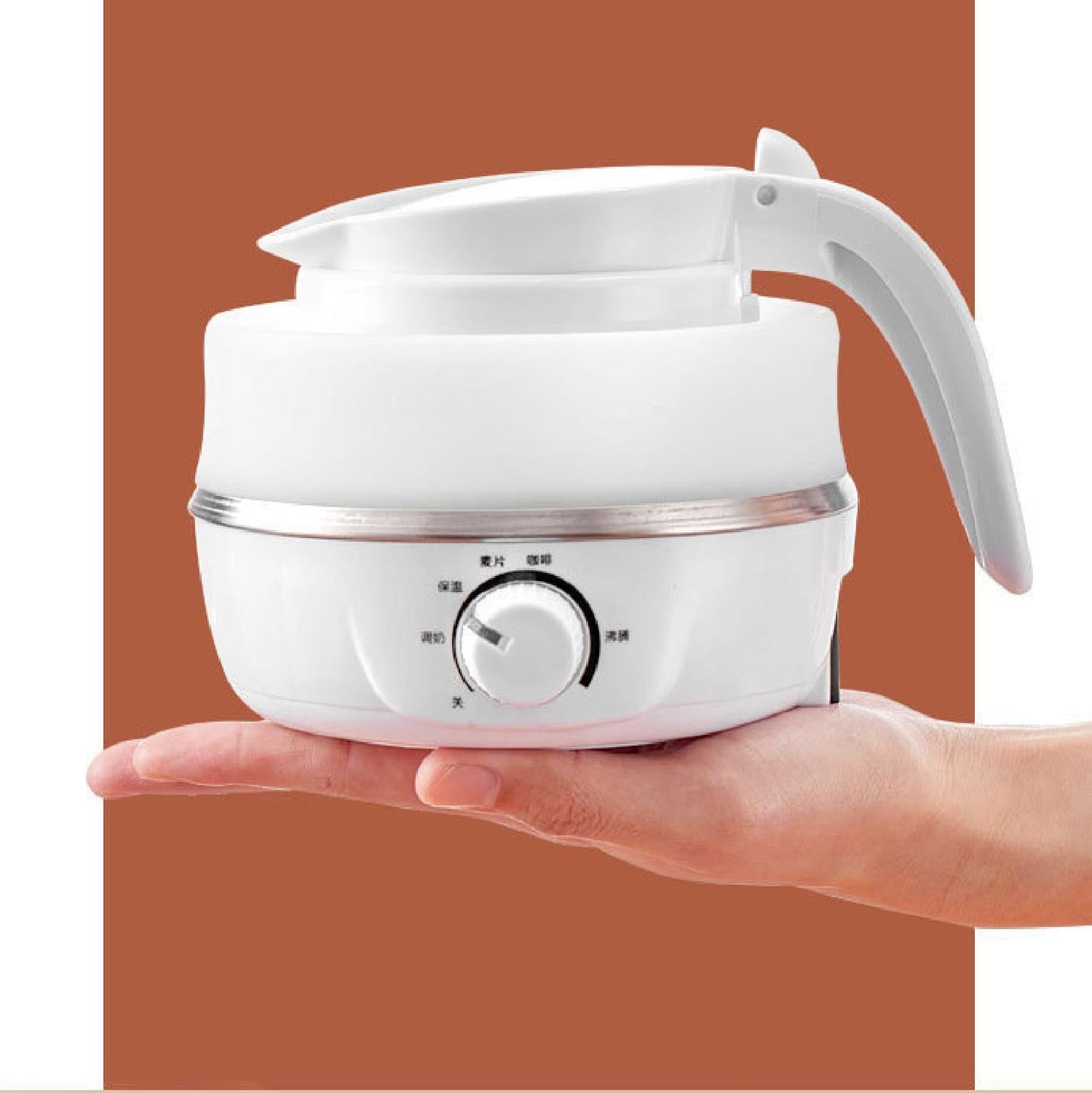Hervidor Eléctrico Plegable De Viaje De 600ml, Ebullición Rápida, Diseño Portátil, Función Antisecado, Accesorio De Cocina