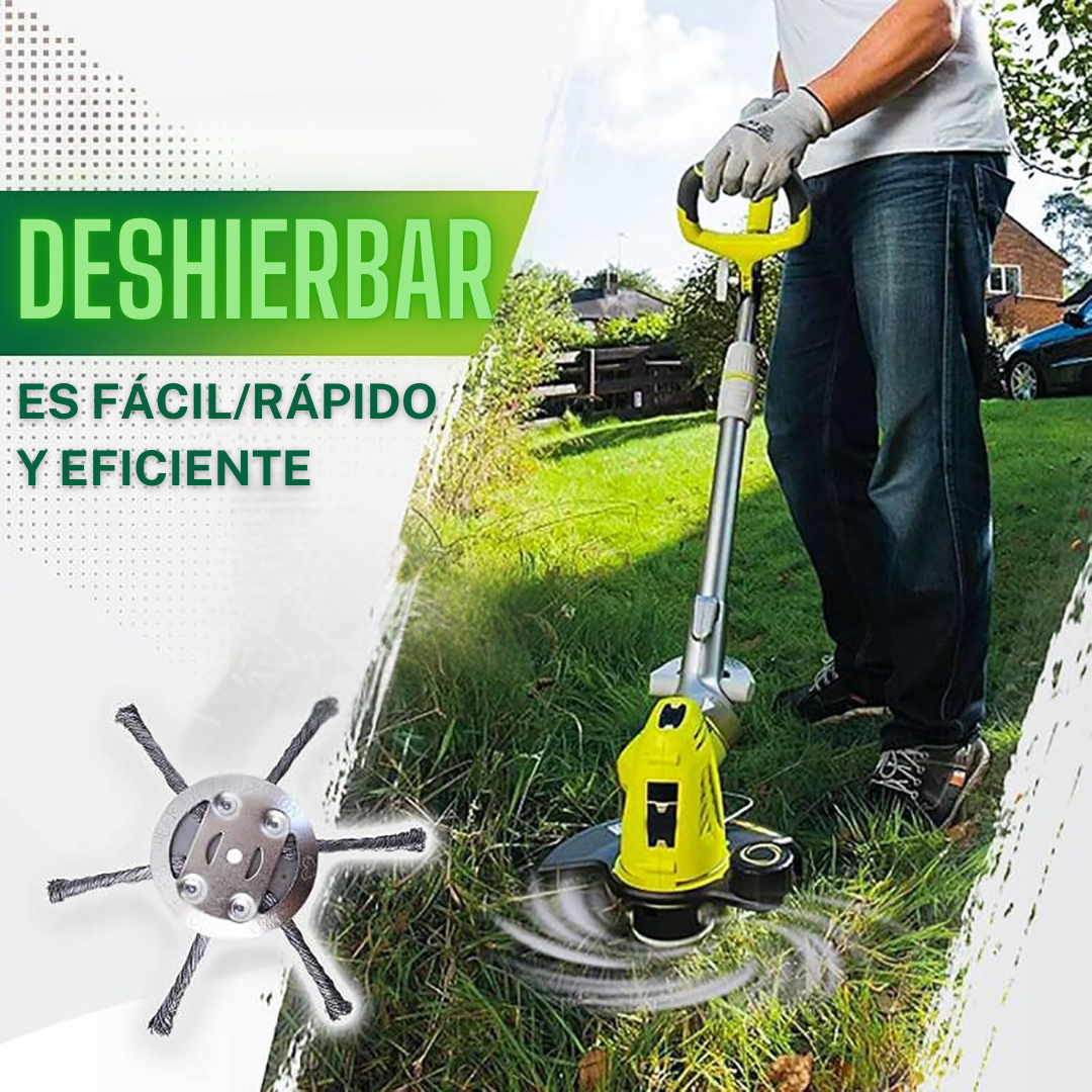 El cabezal del cortacésped tiene 6 ramas tejidas con alambre de acero resistente