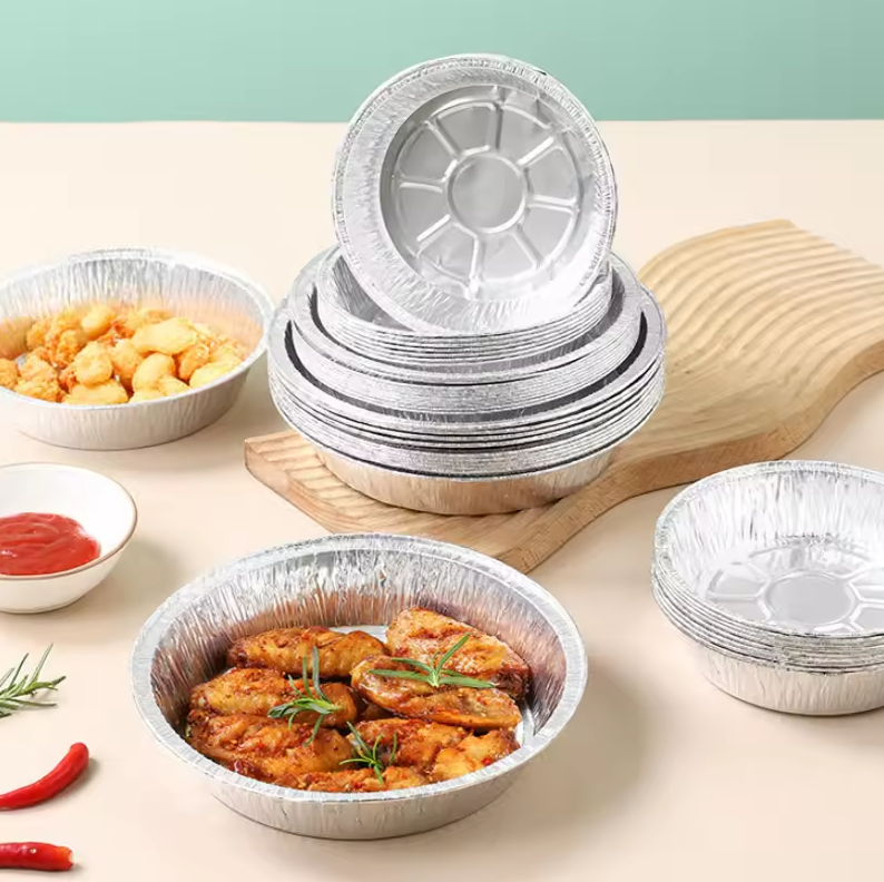 20pcs Bandeja de Aluminio para Freidora de Aire, Antiaceite y Suciedad