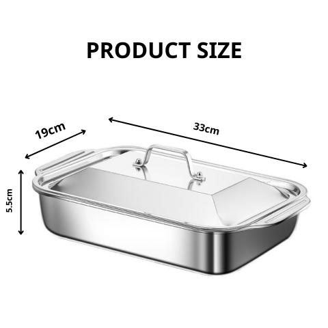 Bandeja De Cocina De Acero Inoxidable SUS304 – Ideal Para Ollas Calientes, Vapor, Horneado Y Almacenamiento