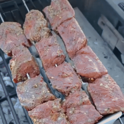 Brochetas BBQ De 3 Vías Con Deslizador