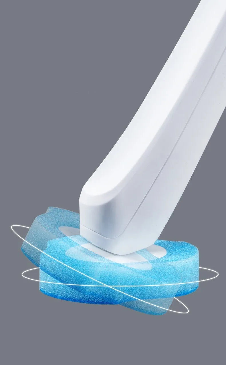Escobillero Desechable Con Juego De Cabezales De Recambio, Artefacto De Limpieza Para Inodoros De Cuclillas De Pared
