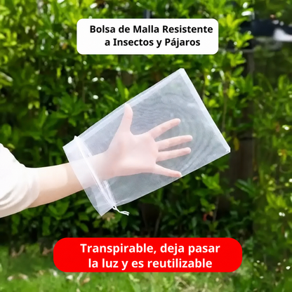 Sacos De Malla Transpirables Y Reutilizables Para Proteger Frutas Y Verduras – Protege Contra Insectos, Moscas De La Fruta Y Pájaros