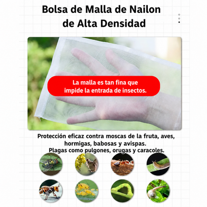 Sacos De Malla Transpirables Y Reutilizables Para Proteger Frutas Y Verduras – Protege Contra Insectos, Moscas De La Fruta Y Pájaros