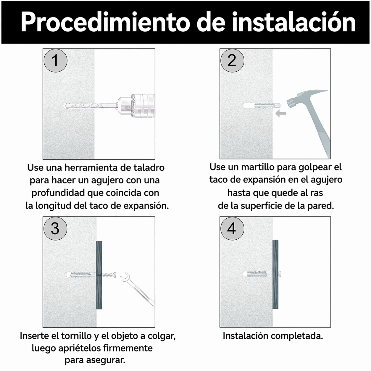 👉 ¿Perforaste la pared y aun así quedó flojo? Estás usando el taco equivocado.