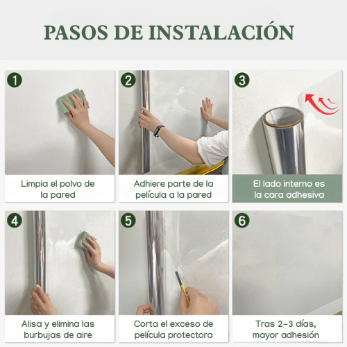 WallProtect™ - Película Protectora de Pared Electrostática Transparente (60cmx10m)