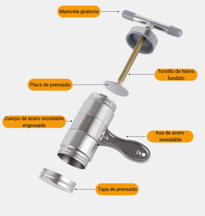 Máquina manual de acero inoxidable para hacer fideos/pasta