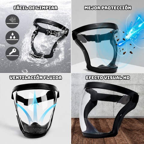 Protector Facial Integral Multiuso - La Protección Total Para Tu Rostro Con Un Diseño Ultraligero