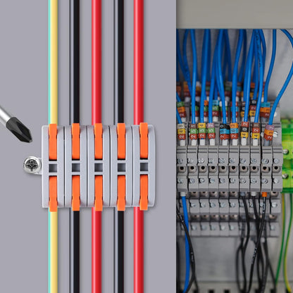 Juego De 34 Pares De Conectores Eléctricos Rápidos Con Palanca Reutilizables De 2 Puertos