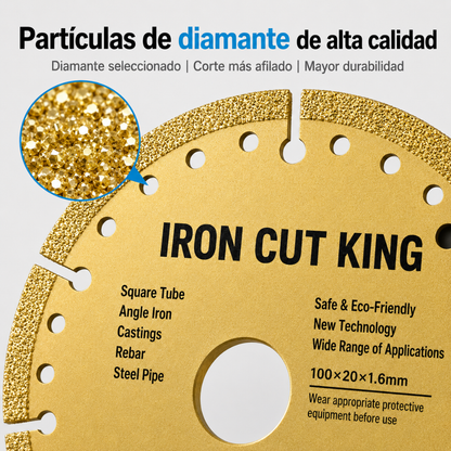 Corta hierro más rápido, con menos polvo y sin cambiar de disco constantemente