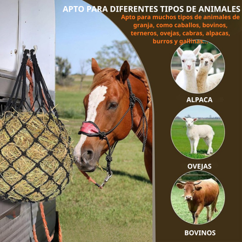 Red portaheno XL – Reduce hasta un 90 % el desperdicio de heno