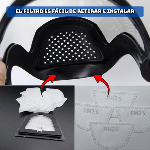 Protector Facial Integral Multiuso - La Protección Total Para Tu Rostro Con Un Diseño Ultraligero