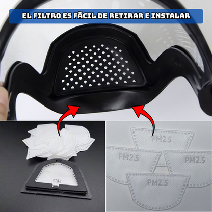 Protector Facial Integral Multiuso - La Protección Total Para Tu Rostro Con Un Diseño Ultraligero