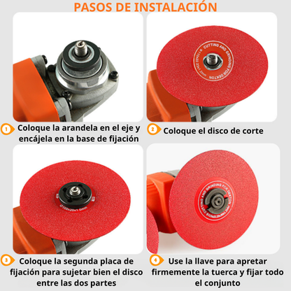 Disco diamantado 3 en 1 – corta, lija y da forma a todo tipo de materiales