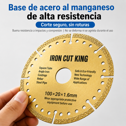 Corta hierro más rápido, con menos polvo y sin cambiar de disco constantemente