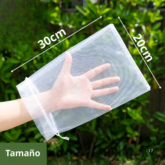 Sacos De Malla Transpirables Y Reutilizables Para Proteger Frutas Y Verduras – Protege Contra Insectos, Moscas De La Fruta Y Pájaros