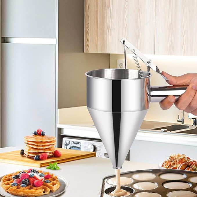 Dispensador De Masa De Acero Inoxidable Con Mango Y Soporte