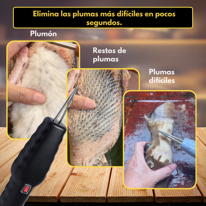 Desplumadora portátil para aves – elimina todas las plumas en pocos minutos