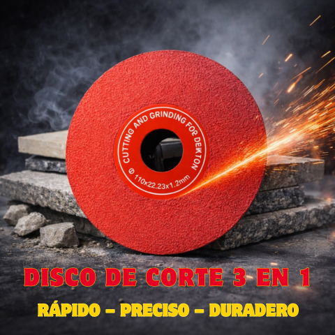 Disco diamantado 3 en 1 – corta, lija y da forma a todo tipo de materiales